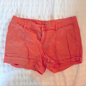 Linen blend shorts